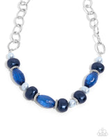 Complete Look Necklace Pearly Patron & Pearly Passenger Blue Set Paparazzi