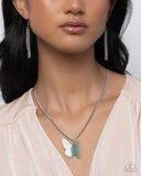 Complete Look Necklace: Fine Flight & Ring: Free-Spirited Flight - Blue Set