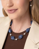 Selective Socialite Necklace & Selective Slay Bracelet - Blue Paparazzi