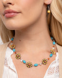 Complete Look Necklace: Chill Country - Yellow & Bracelet: Triumphant Trellis - Yellow Set