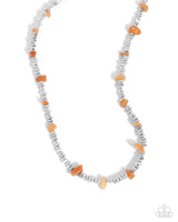 Complete Look Necklace Earthly Expertise & Bracelet Naturally Talented Orange Paparazzi