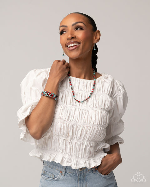 Complete Look Necklace: Southwestern Story & Bracelet: Southwestern Surprise  Multi Set Paparazzi