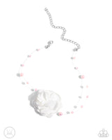 Life is the Bubbles - Pink Flower Necklace Paparazzi