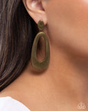Princess Potential -  Brass Earrings Paparazzi