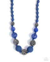 Hematite Hallmark - Complete Look   Necklace: Hematite Haute - Blue Bracelet: Hematite Honor - Blue Paparazzi
