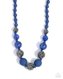 Hematite Hallmark - Complete Look   Necklace: Hematite Haute - Blue Bracelet: Hematite Honor - Blue Paparazzi