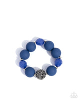 Hematite Hallmark - Complete Look   Necklace: Hematite Haute - Blue Bracelet: Hematite Honor - Blue Paparazzi
