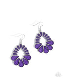 Mesmerizing Moment - Purple Earrings Paparazzi