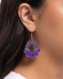 Mesmerizing Moment - Purple Earrings Paparazzi