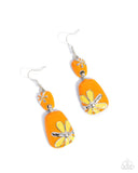 Floral Familia - Orange Earrings Paparazzi