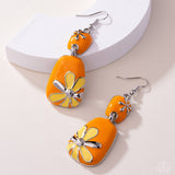 Floral Familia - Orange Earrings Paparazzi