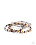 Serendipitous Stack - Black Bracelet Paparazzi