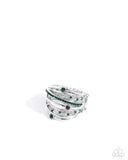 Captivating Crisscross - Green Ring Paparazzi