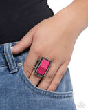 Southwestern Serenity - Pink Stone Ring Paparazzi