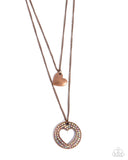 Matchmaker Mural - Copper Heart Necklace Paparazzi