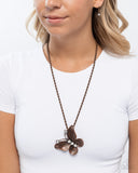 Flight Test - Copper Butterfly Necklace Paparazzi