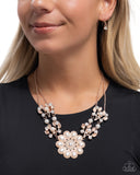 Sprouting Shimmer - Rose Gold Pearl Necklace Paparazzi