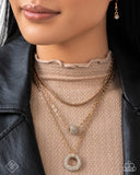 Dominant Dignity - Gold Necklace Paparazzi FF