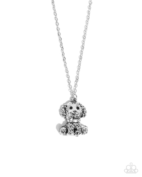 Poodle Pizzazz - White Necklace Paparazzi