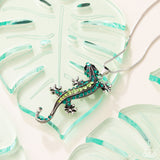 Shimmery Salamander - Green Necklace Paparazzi