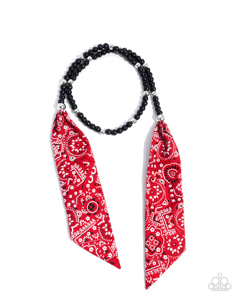 Bandana Ballad - Multi Bandana Chain Necklace Paparazzi