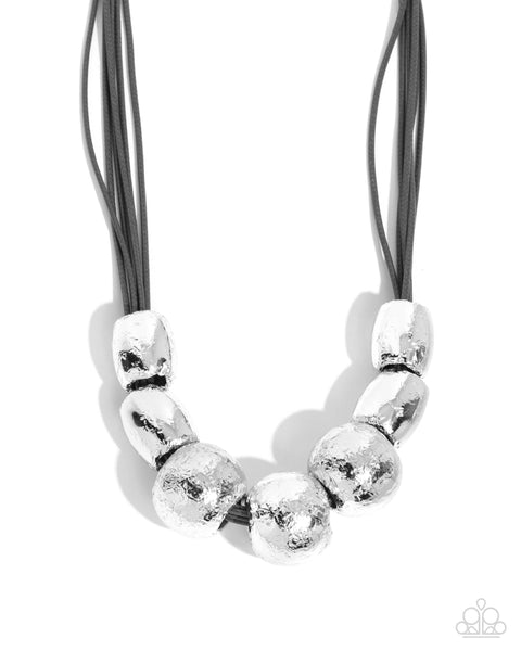 Powerhouse Push - Silver Necklace Paparazzi