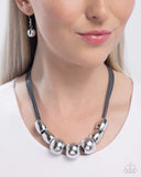 Powerhouse Push - Silver Necklace Paparazzi