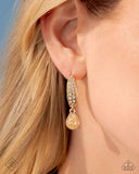 Cheerful Care - Gold Earrings Paparazzi