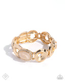 Feminine Flecks - Gold Bracelet Paparazzi