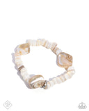 Coastal Caliber - White Bracelet Paparazzi