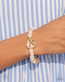 Coastal Caliber - White Bracelet Paparazzi