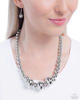 Model Maverick - Silver Necklace Paparazzi