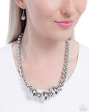 Model Maverick - Silver Necklace Paparazzi