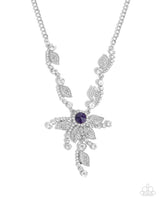 Cinematic Chic - Purple Rhinestone Necklace Paparazzi