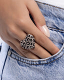 Cheetah Cameo - Copper Cheetah Ring Paparazzi