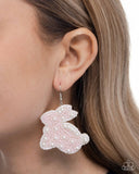 Easter Elegance - Pink Pearl Bunny Earrings