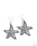 Starfish Spectacle - White Earrings Paparazzi