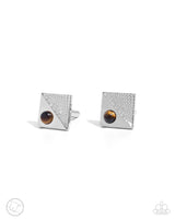 Some Serious Studs - Brown Cuff Links Paparazzi