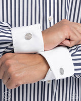 Monochromatic Modern - Silver Cuff Links Paparazzi