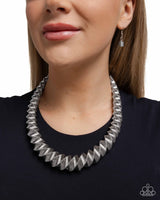 Candescent Coils - Silver Necklace Paparazzi
