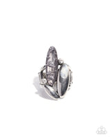 Stacked Sass - Silver Ring Paparazzi