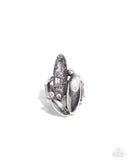 Stacked Sass - Silver Ring Paparazzi
