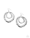 Subtle Swirls - Silver Earrings Paparazzi
