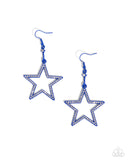 Steady Stars - Blue Star Earrings Paparazzi