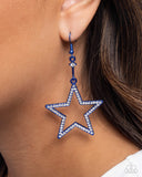 Steady Stars - Blue Star Earrings Paparazzi
