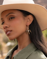 Soaring Stones - White Bird Earrings Paparazzi