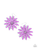 Floral Feeling - Purple Earrings Paparazzi