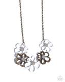 Beau Bouquet - Brass Necklace Paparazzi