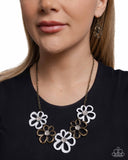 Beau Bouquet - Brass Necklace Paparazzi