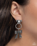 Bear in Mind - Silver Bow Earrings Paparazzi